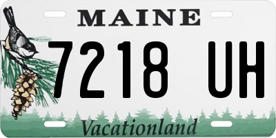 ME license plate 7218UH