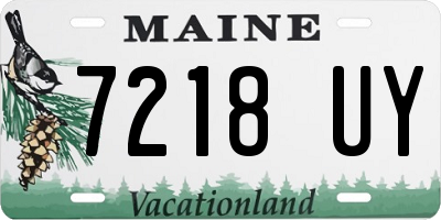 ME license plate 7218UY