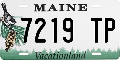 ME license plate 7219TP