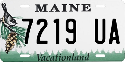 ME license plate 7219UA