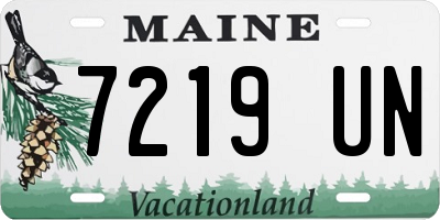 ME license plate 7219UN