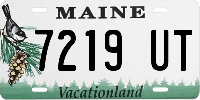 ME license plate 7219UT