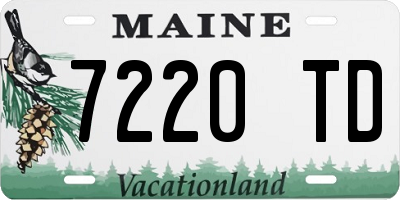 ME license plate 7220TD