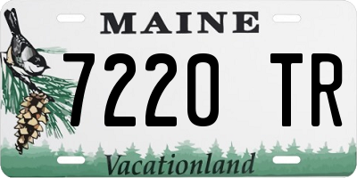ME license plate 7220TR