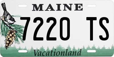 ME license plate 7220TS