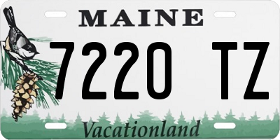 ME license plate 7220TZ