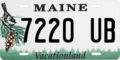 ME license plate 7220UB