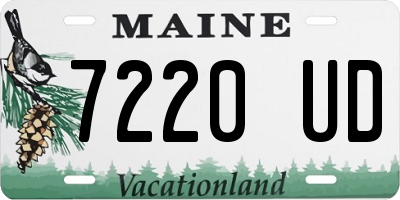 ME license plate 7220UD