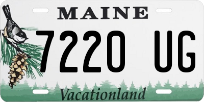 ME license plate 7220UG