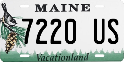 ME license plate 7220US