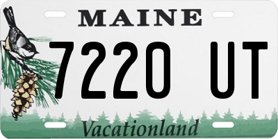 ME license plate 7220UT
