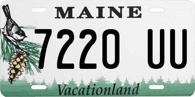 ME license plate 7220UU
