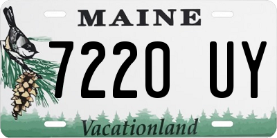 ME license plate 7220UY