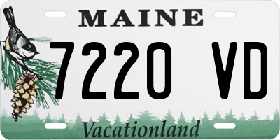 ME license plate 7220VD