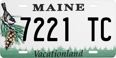 ME license plate 7221TC