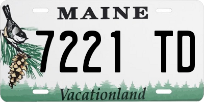 ME license plate 7221TD