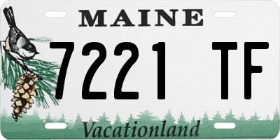 ME license plate 7221TF