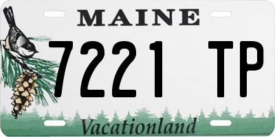 ME license plate 7221TP