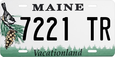 ME license plate 7221TR
