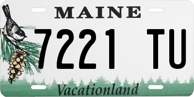 ME license plate 7221TU