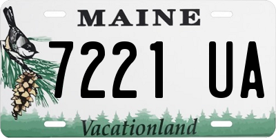 ME license plate 7221UA