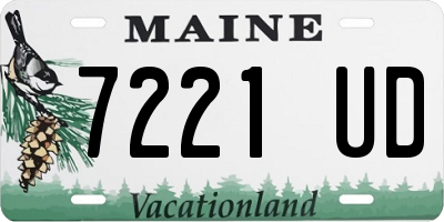 ME license plate 7221UD