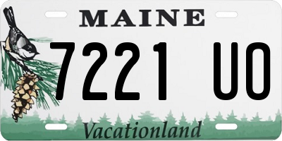ME license plate 7221UO