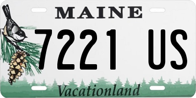 ME license plate 7221US