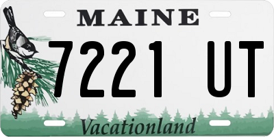 ME license plate 7221UT