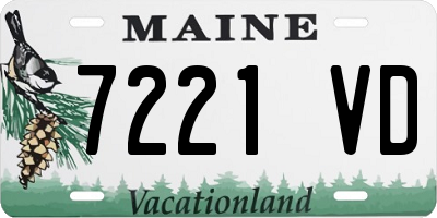 ME license plate 7221VD