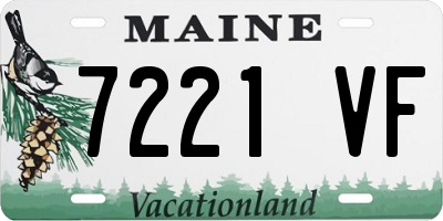 ME license plate 7221VF