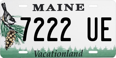 ME license plate 7222UE