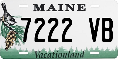 ME license plate 7222VB