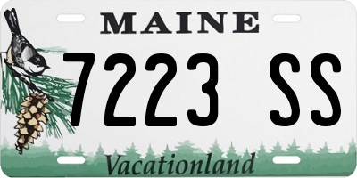 ME license plate 7223SS
