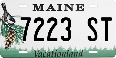 ME license plate 7223ST