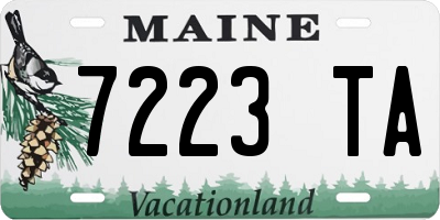 ME license plate 7223TA