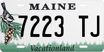 ME license plate 7223TJ