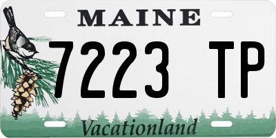 ME license plate 7223TP