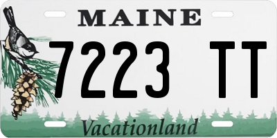 ME license plate 7223TT