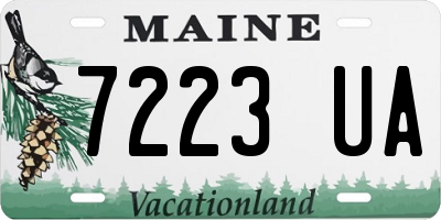 ME license plate 7223UA
