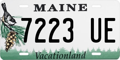 ME license plate 7223UE