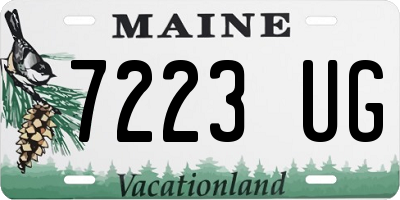 ME license plate 7223UG
