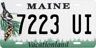 ME license plate 7223UI