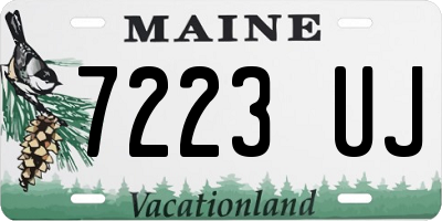 ME license plate 7223UJ