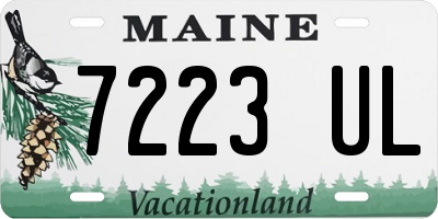 ME license plate 7223UL