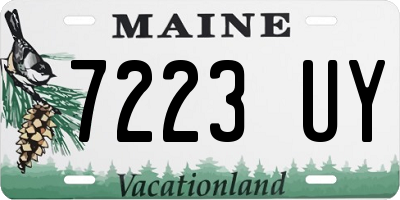 ME license plate 7223UY