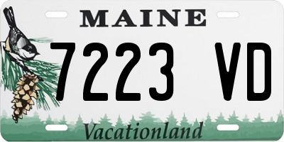 ME license plate 7223VD