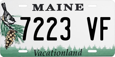 ME license plate 7223VF
