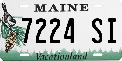 ME license plate 7224SI