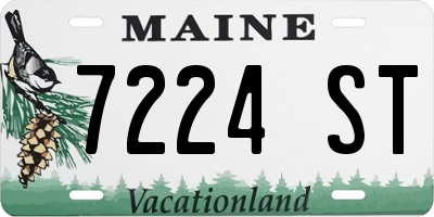 ME license plate 7224ST
